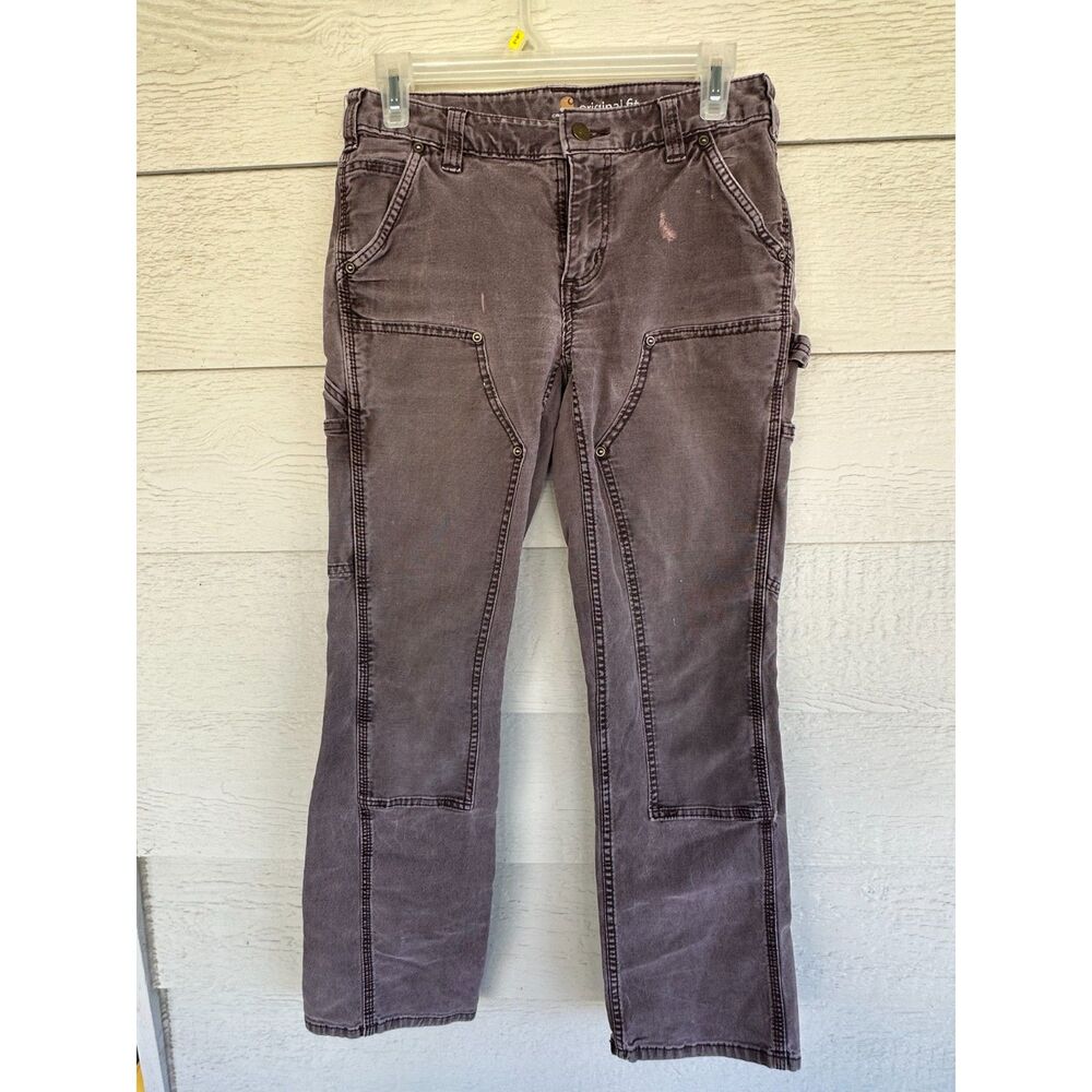 Carhartt Original Fit Rugged Flex Canvas Double Front Work Pants, Women's 2S